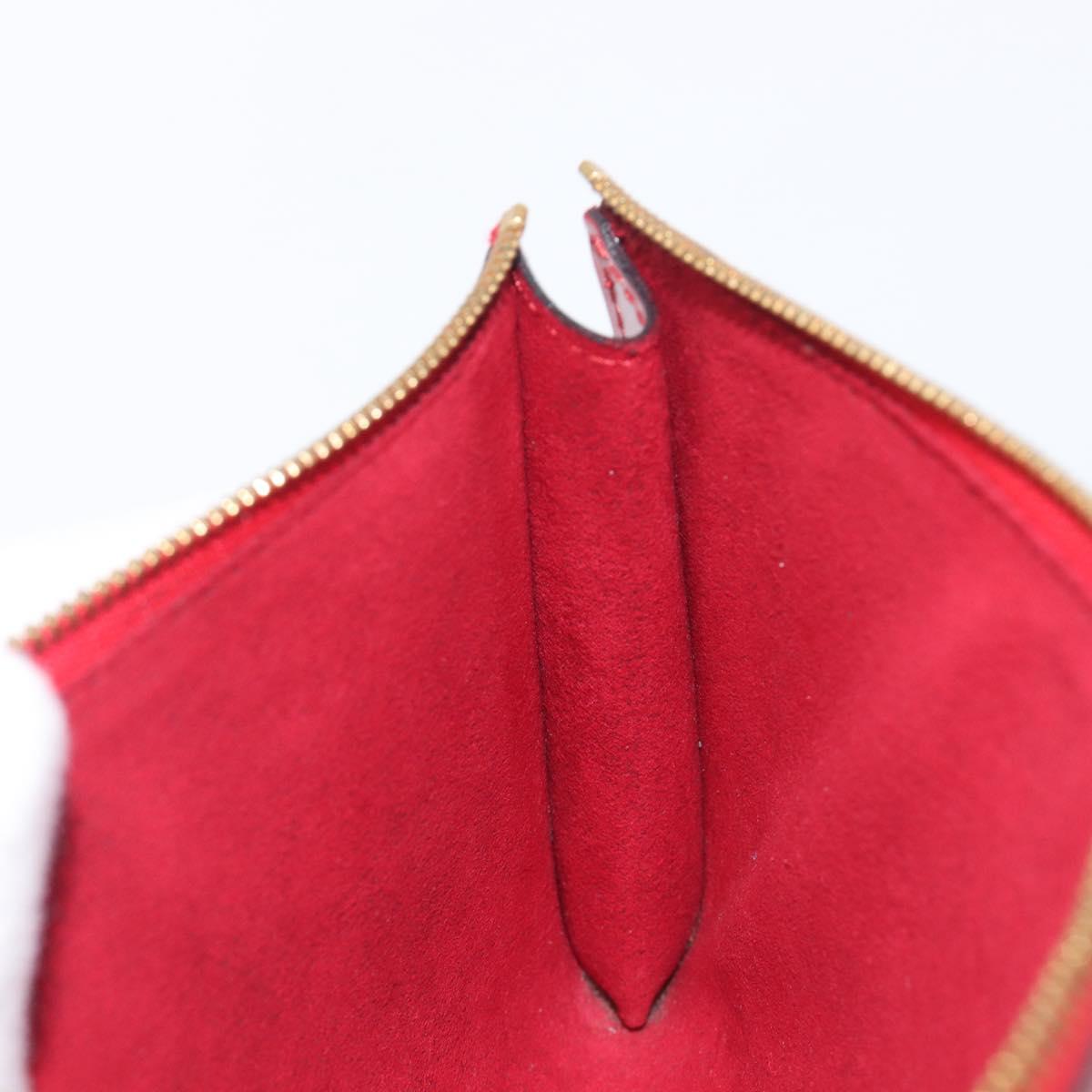 LOUIS VUITTON Epi Pochette Accessoires Accessory Pouch Red M52987 Auth 207877A
