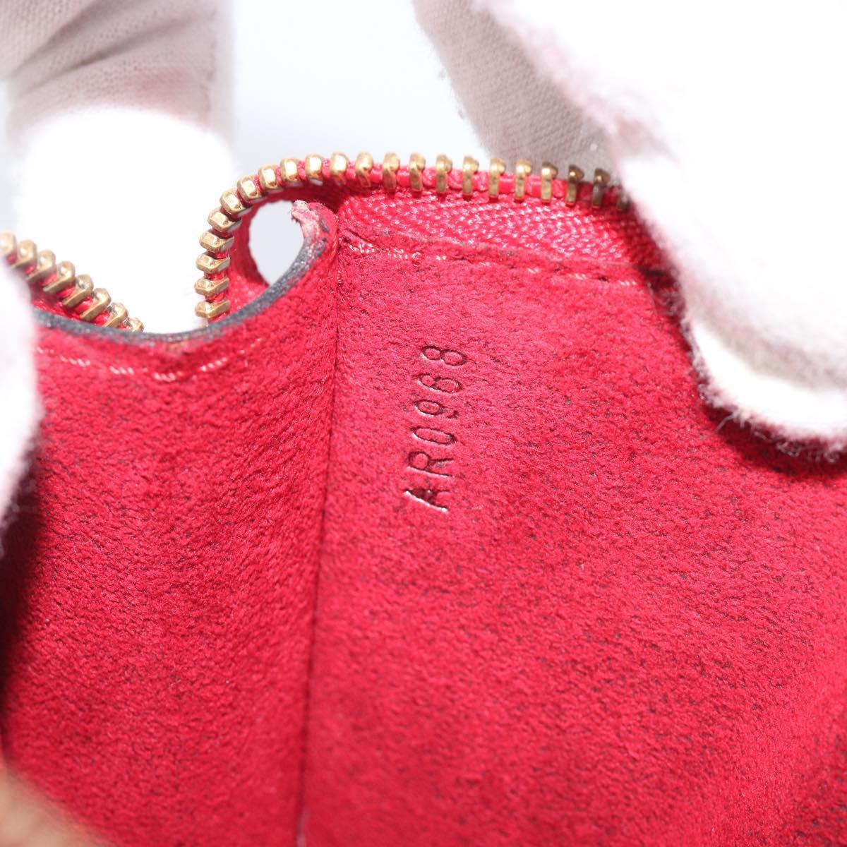 LOUIS VUITTON Epi Pochette Accessoires Accessory Pouch Red M52987 Auth 207877A
