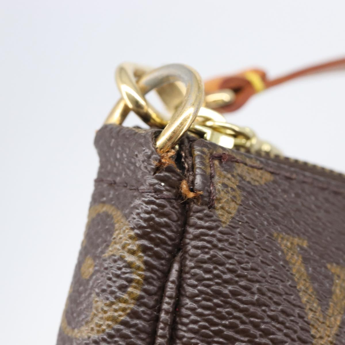 LOUIS VUITTON Monogram Pochette Accessoires Pouch M51980 LV Auth 207884A