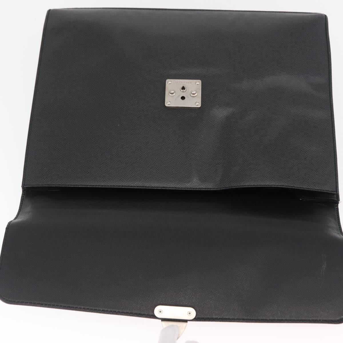 LOUIS VUITTON Taiga Serviette Moskova Business Bag Ardoise M30032 LV Auth 207894