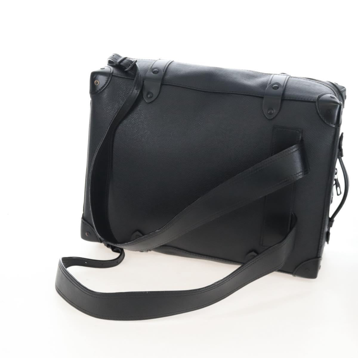 LOUIS VUITTON Taiga Rainbow Mini Soft Trunk Bag Black M30351 LV Auth 207898M