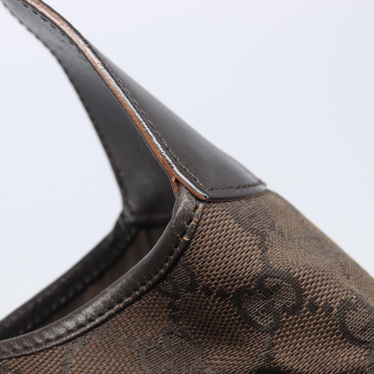 GUCCI GG Canvas Jackie Shoulder Bag Brown 00963 Auth 207923A