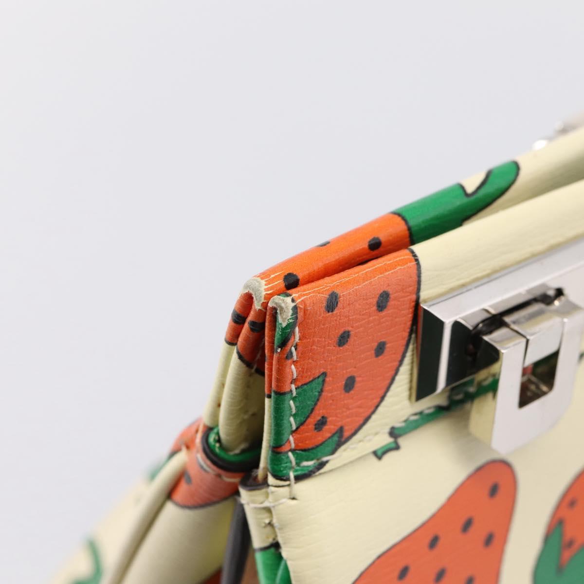 GUCCI Zumi Hand Bag Leather 2way Multicolor Silver 564714 Auth 207924M
