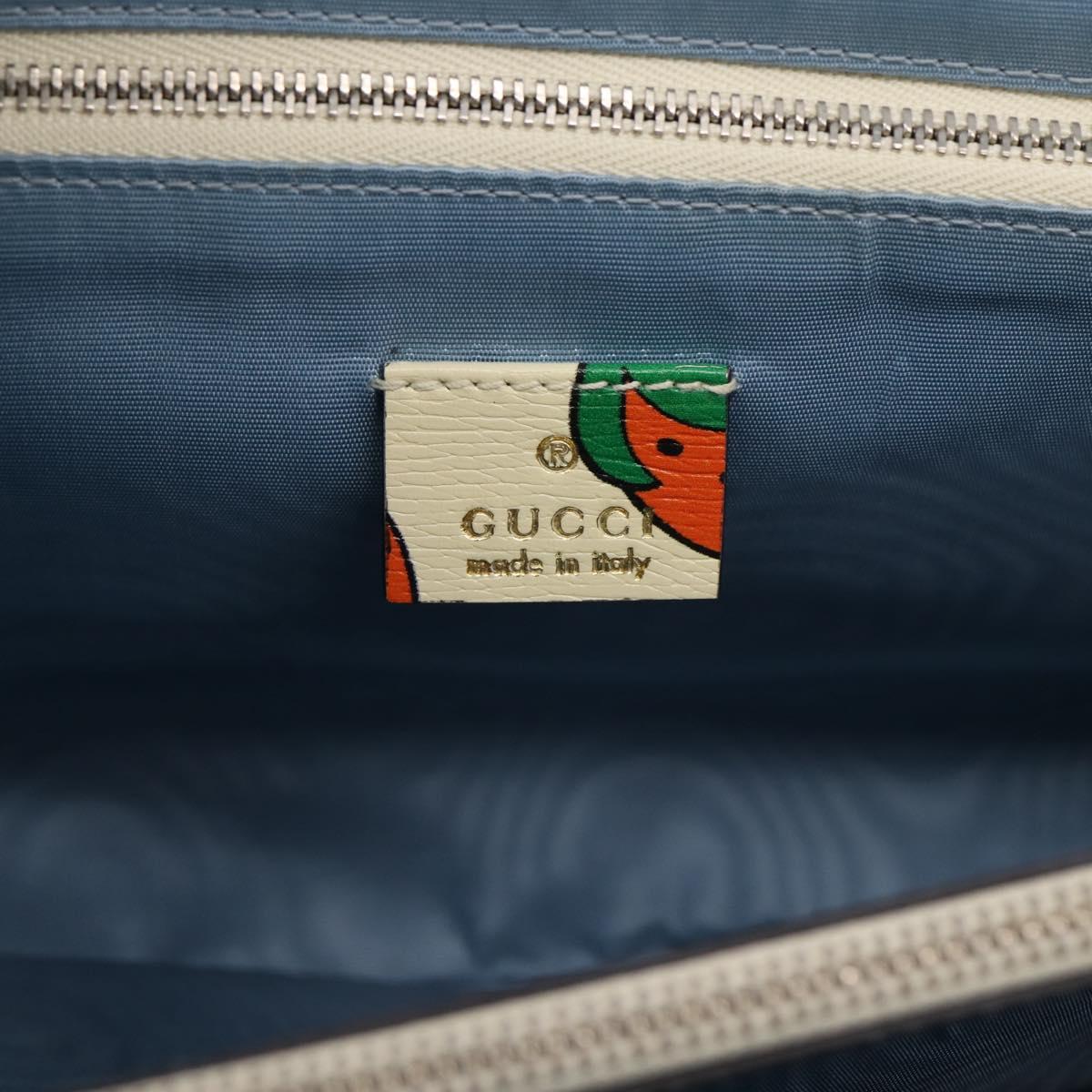 GUCCI Zumi Hand Bag Leather 2way Multicolor Silver 564714 Auth 207924M