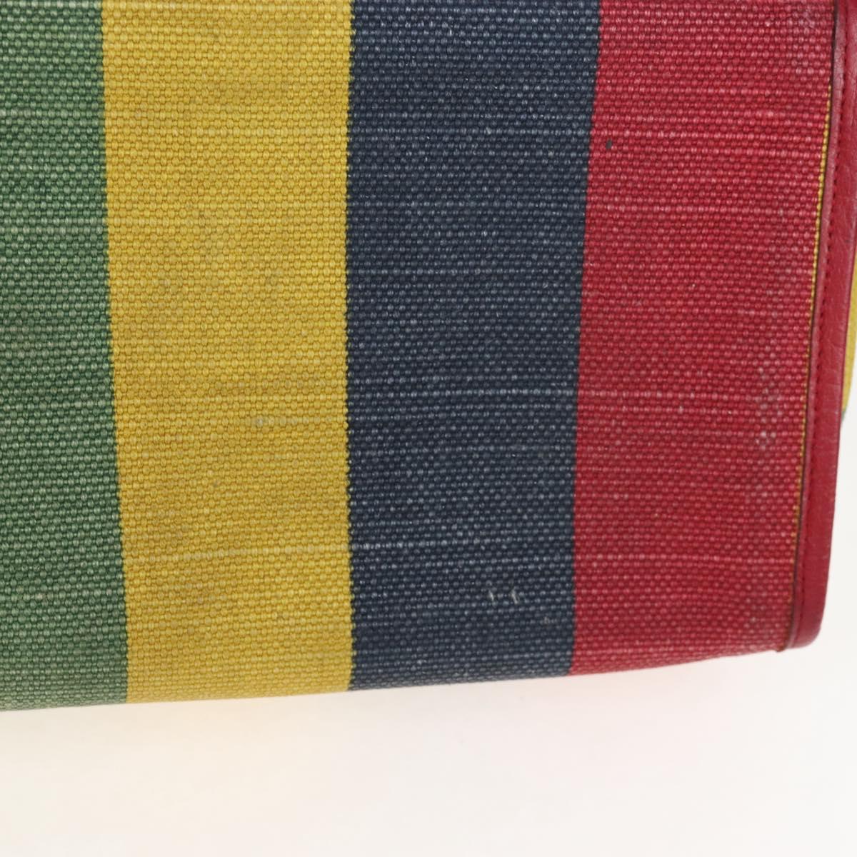 GUCCI Baiadera Hand Bag Canvas 2way Multicolor Gold Tone 630358 Auth 207925M
