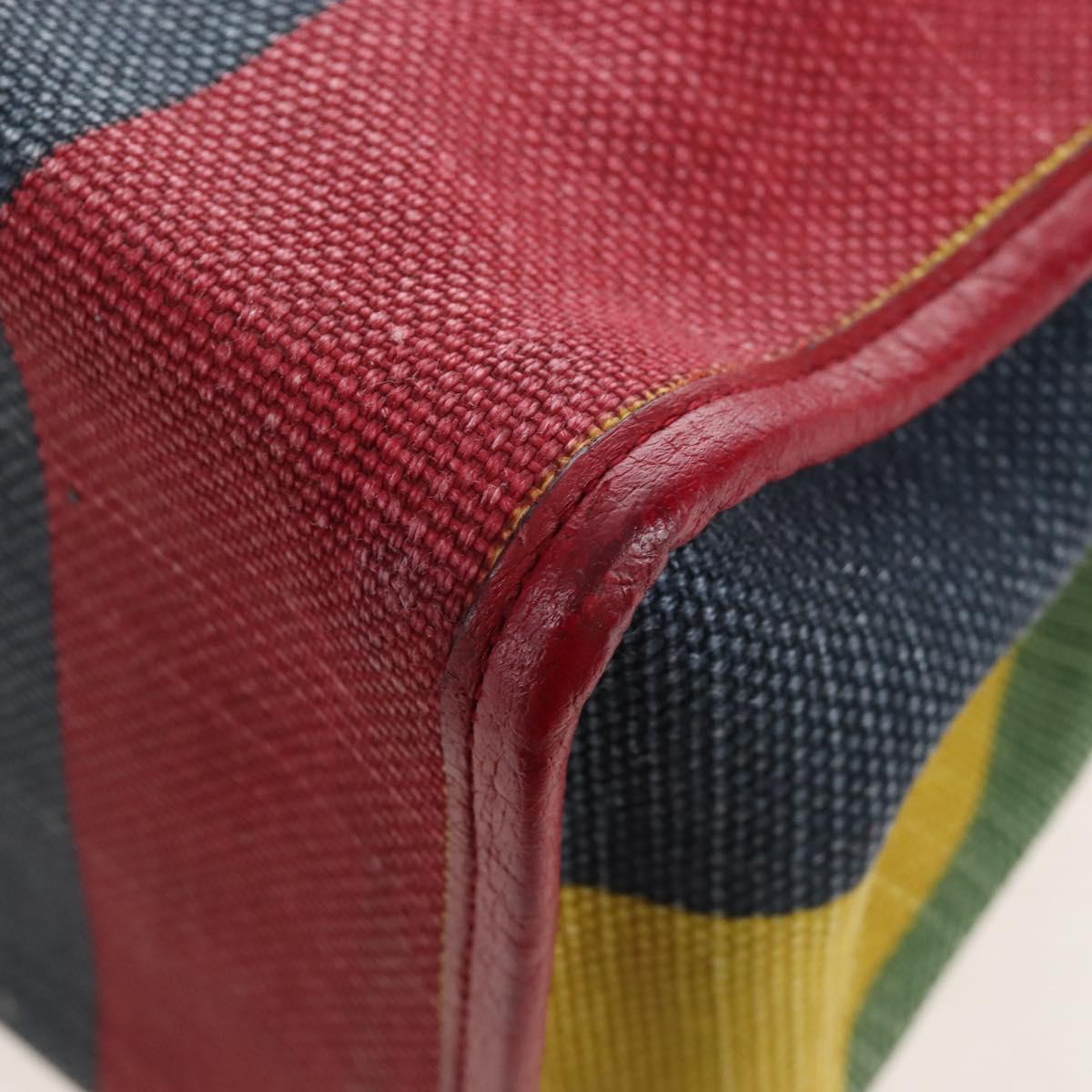 GUCCI Baiadera Hand Bag Canvas 2way Multicolor Gold Tone 630358 Auth 207925M