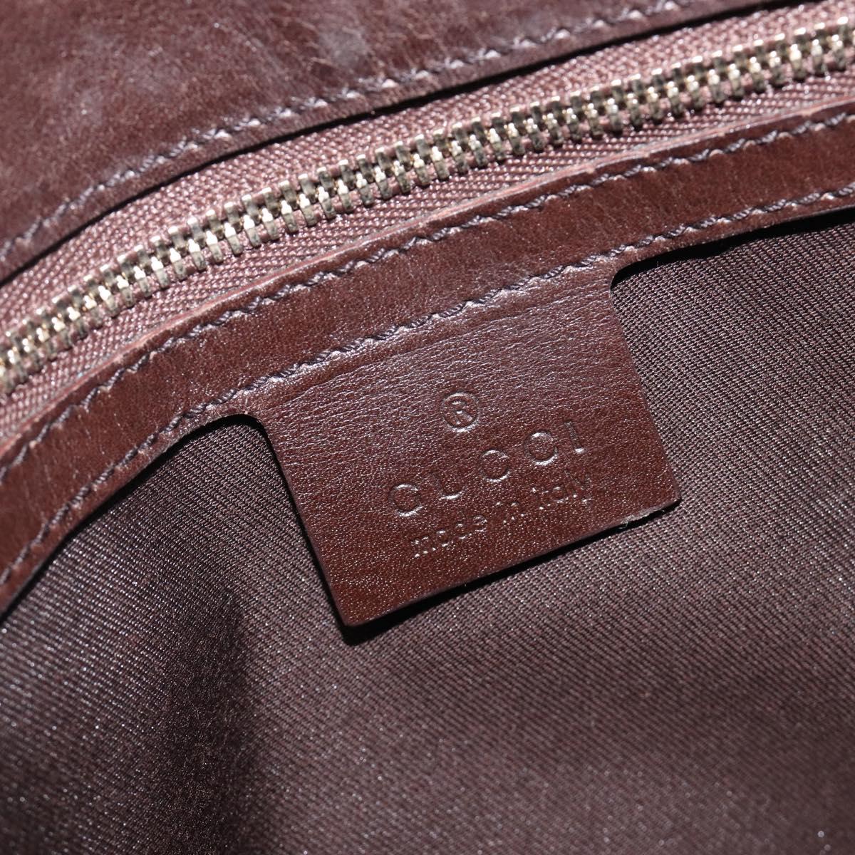 GUCCI GG Canvas Web Sherry Line Interlocking G Shoulder Bag 131033 Auth 207927A