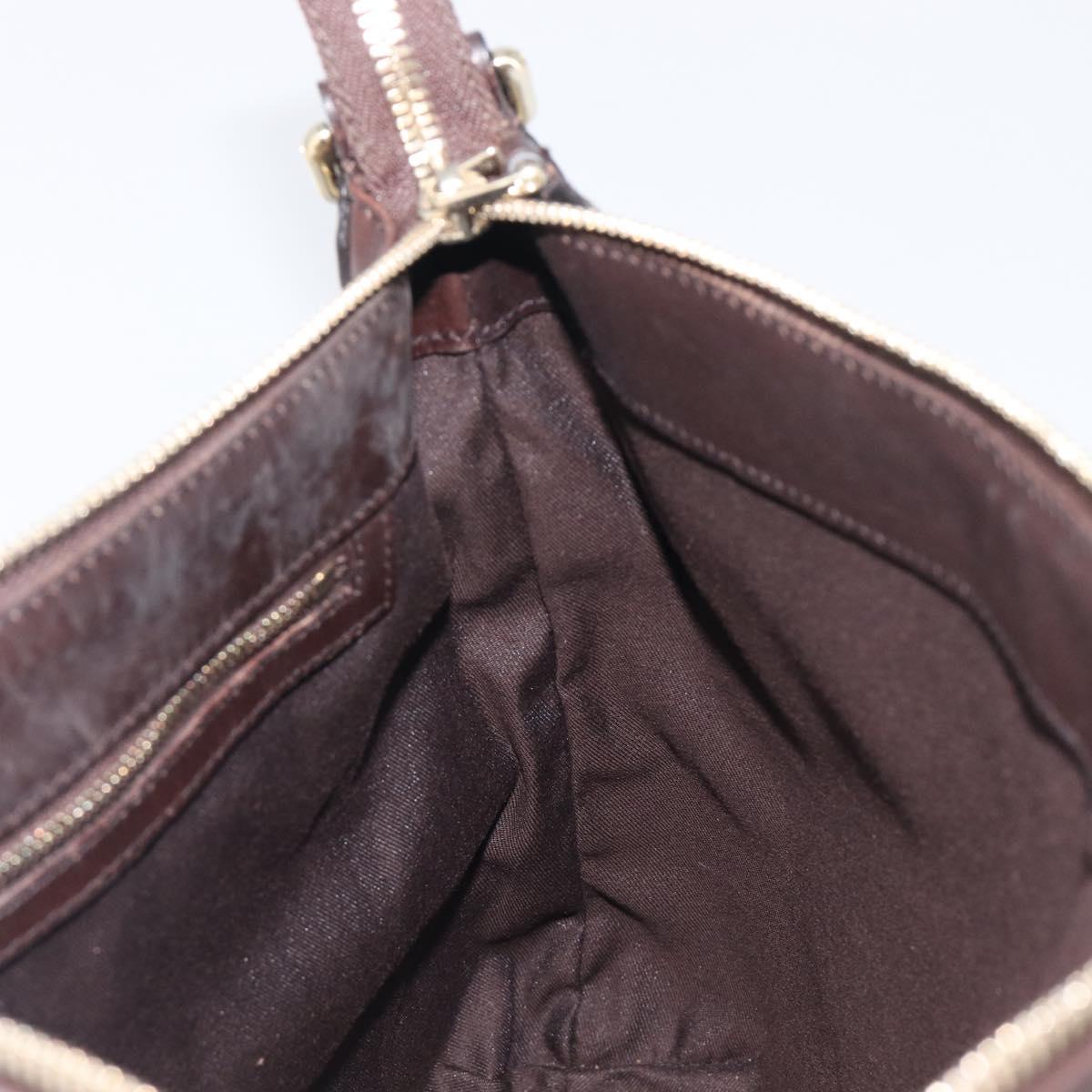 GUCCI GG Canvas Web Sherry Line Interlocking G Shoulder Bag 131033 Auth 207927A