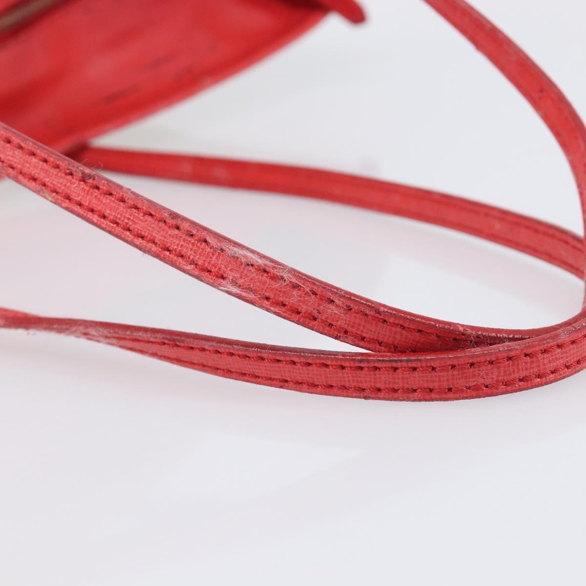 FENDI Zucca Canvas Tote Bag Beige Red 8BH185 Auth 207928