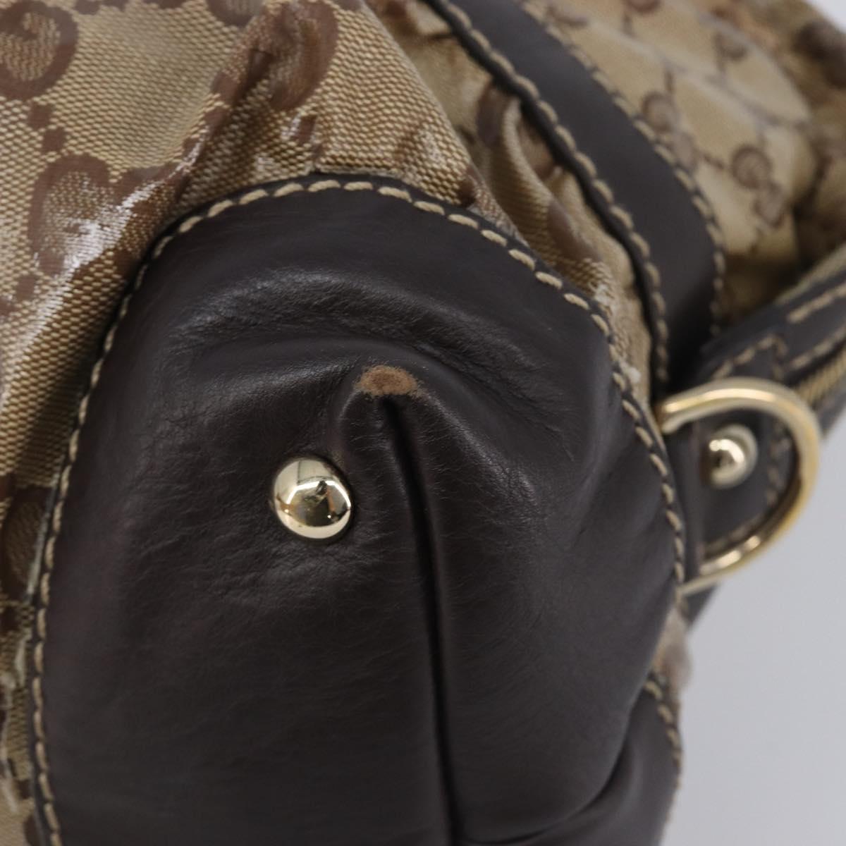 GUCCI GG Wallet Hand Bag 3 Set Beige Gold Tone Auth 207932