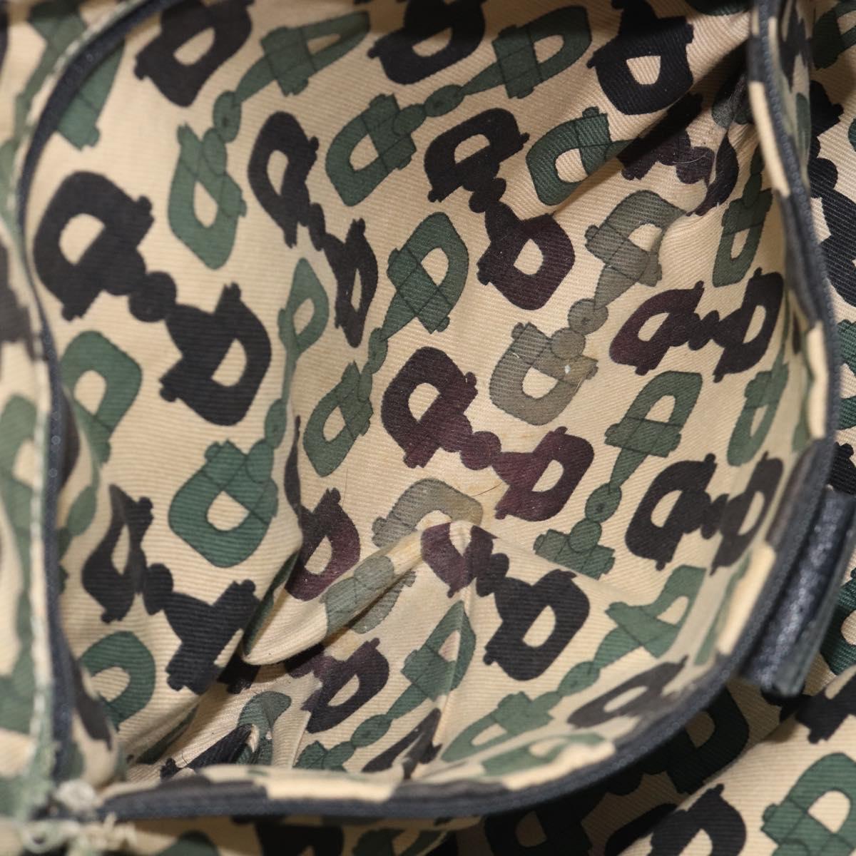 GUCCI GG Canvas Guccissima Sukey Tote Bag Leather Black Gold 211944 Auth 207988