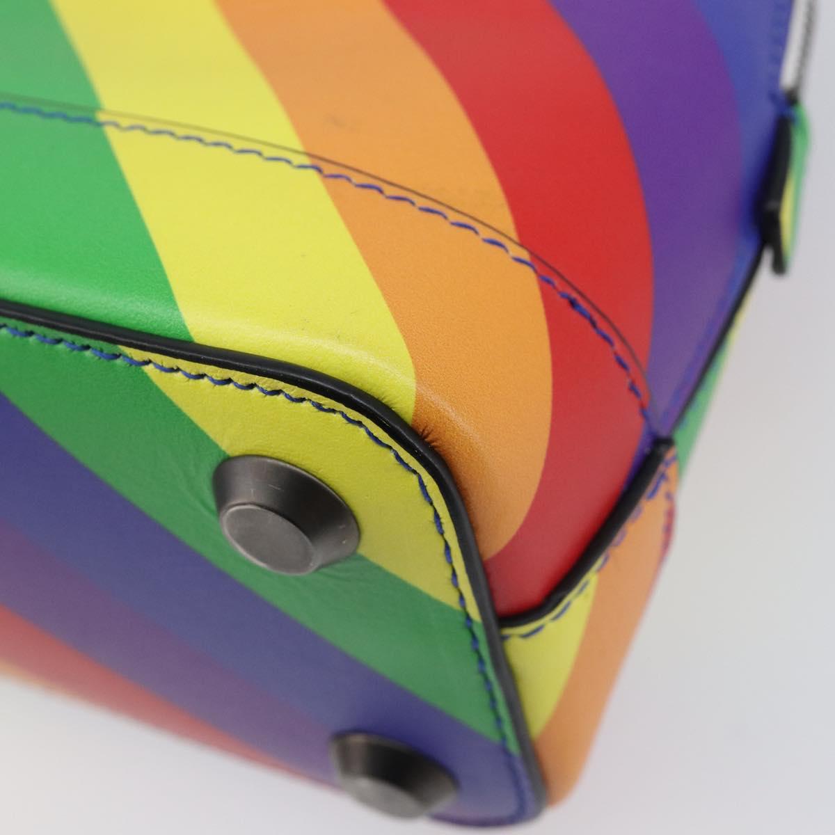 Balenciaga Ville XXS Hand Bag Leather 2way Rainbow 550646 Auth 207995M