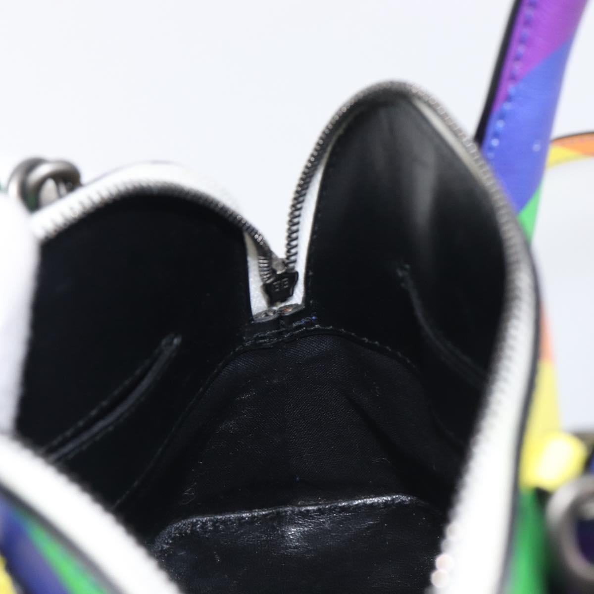 Balenciaga Ville XXS Hand Bag Leather 2way Rainbow 550646 Auth 207995M
