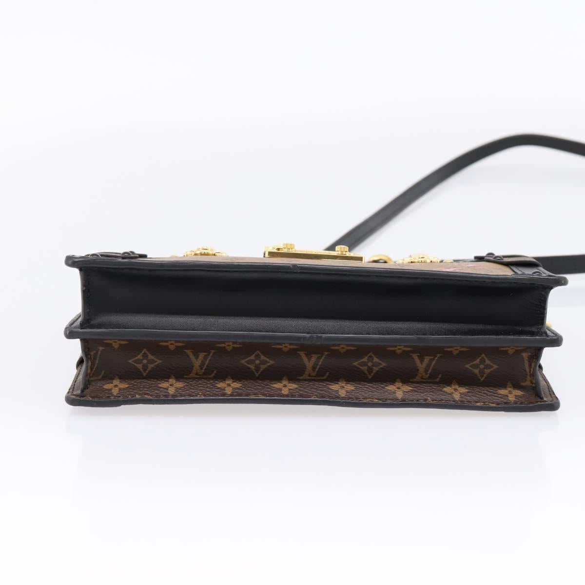 LOUIS VUITTON Monogram Reverse Trunk Clutch Bag M43596 LV Auth 208005SAM