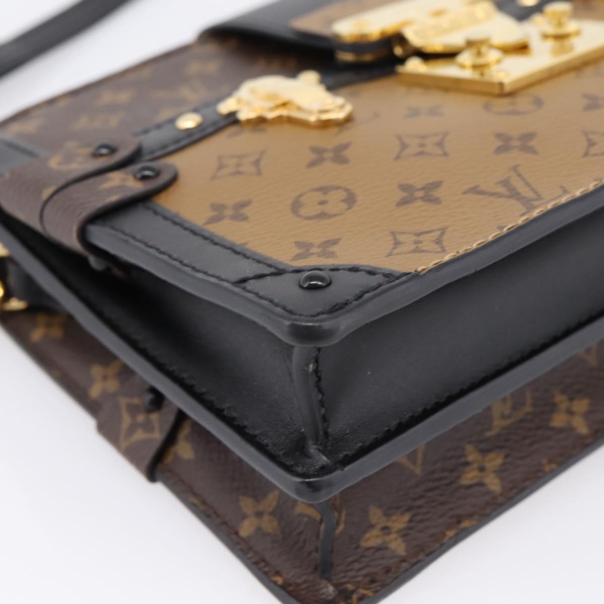 LOUIS VUITTON Monogram Reverse Trunk Clutch Bag M43596 LV Auth 208005SAM