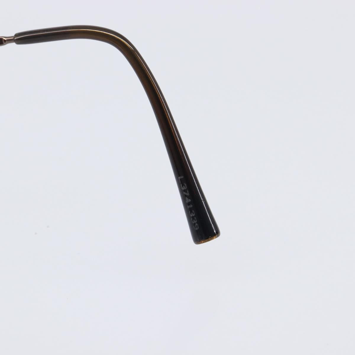 CHANEL COCO Mark Sunglasses metal Brown CC Auth 208027M