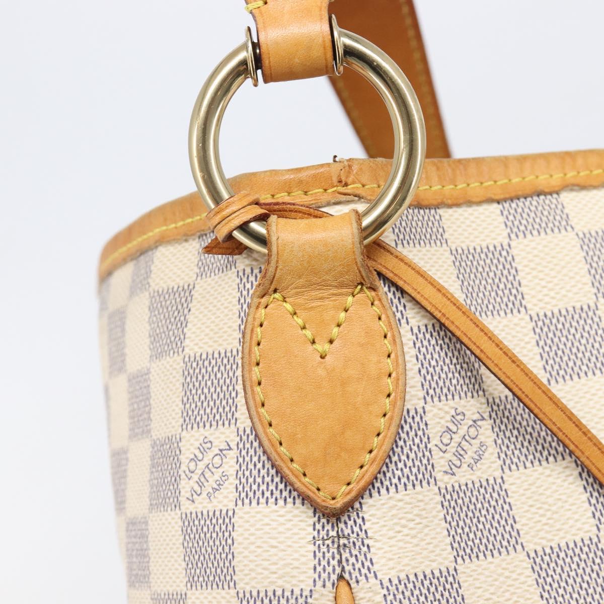 LOUIS VUITTON Damier Azur Delightful PM Shoulder Bag N41447 LV Auth 208031
