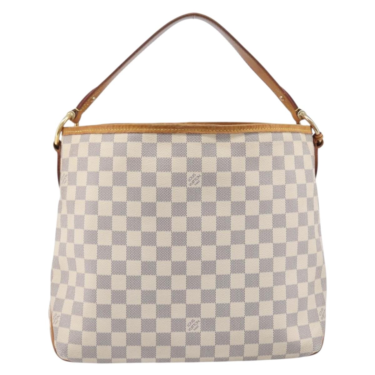 LOUIS VUITTON Damier Azur Delightful PM Shoulder Bag N41447 LV Auth 208031