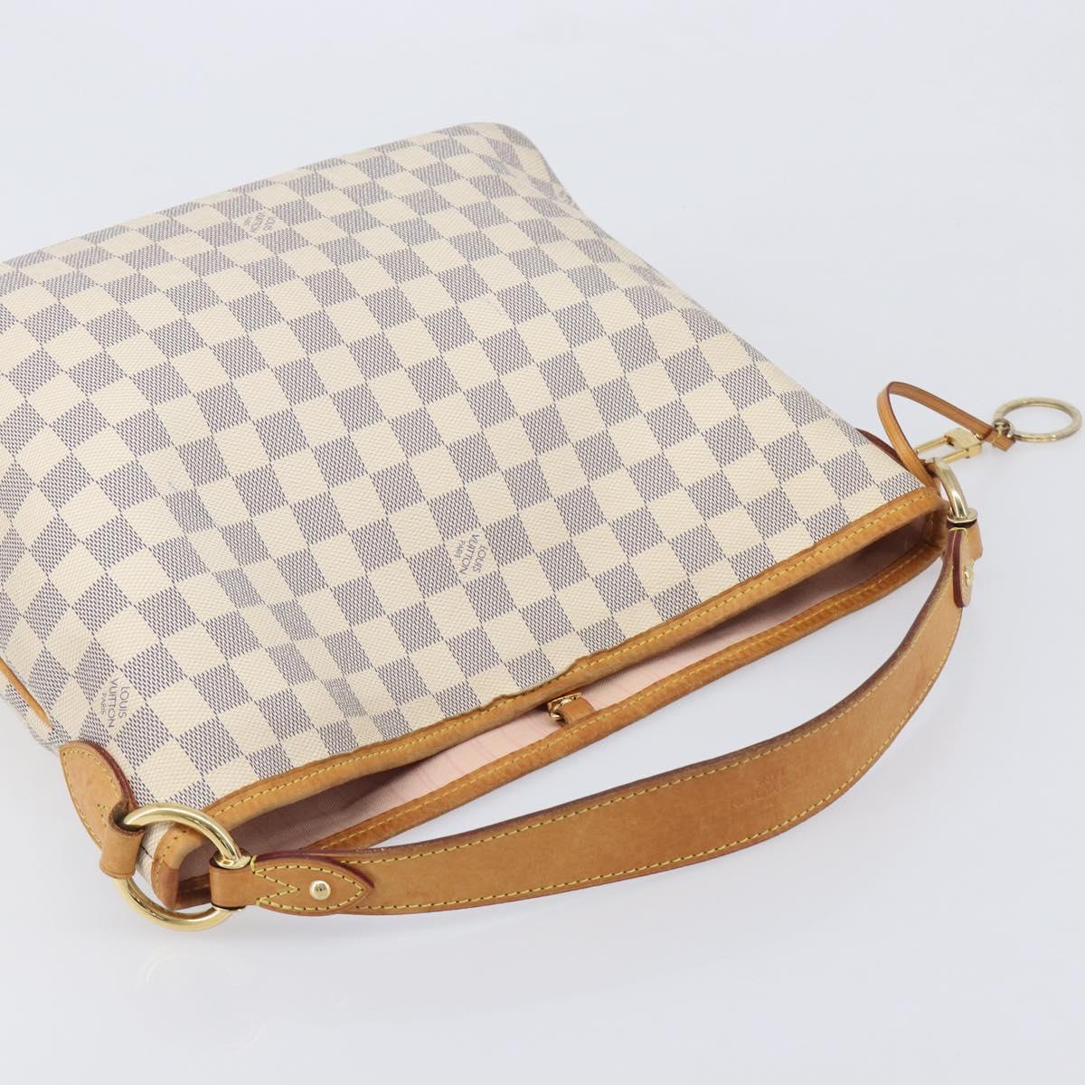 LOUIS VUITTON Damier Azur Delightful PM Shoulder Bag N41447 LV Auth 208031
