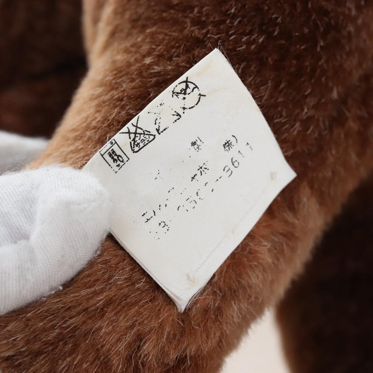 HERMES Elmy MM Stuffed Polyester Brown Auth 208051M