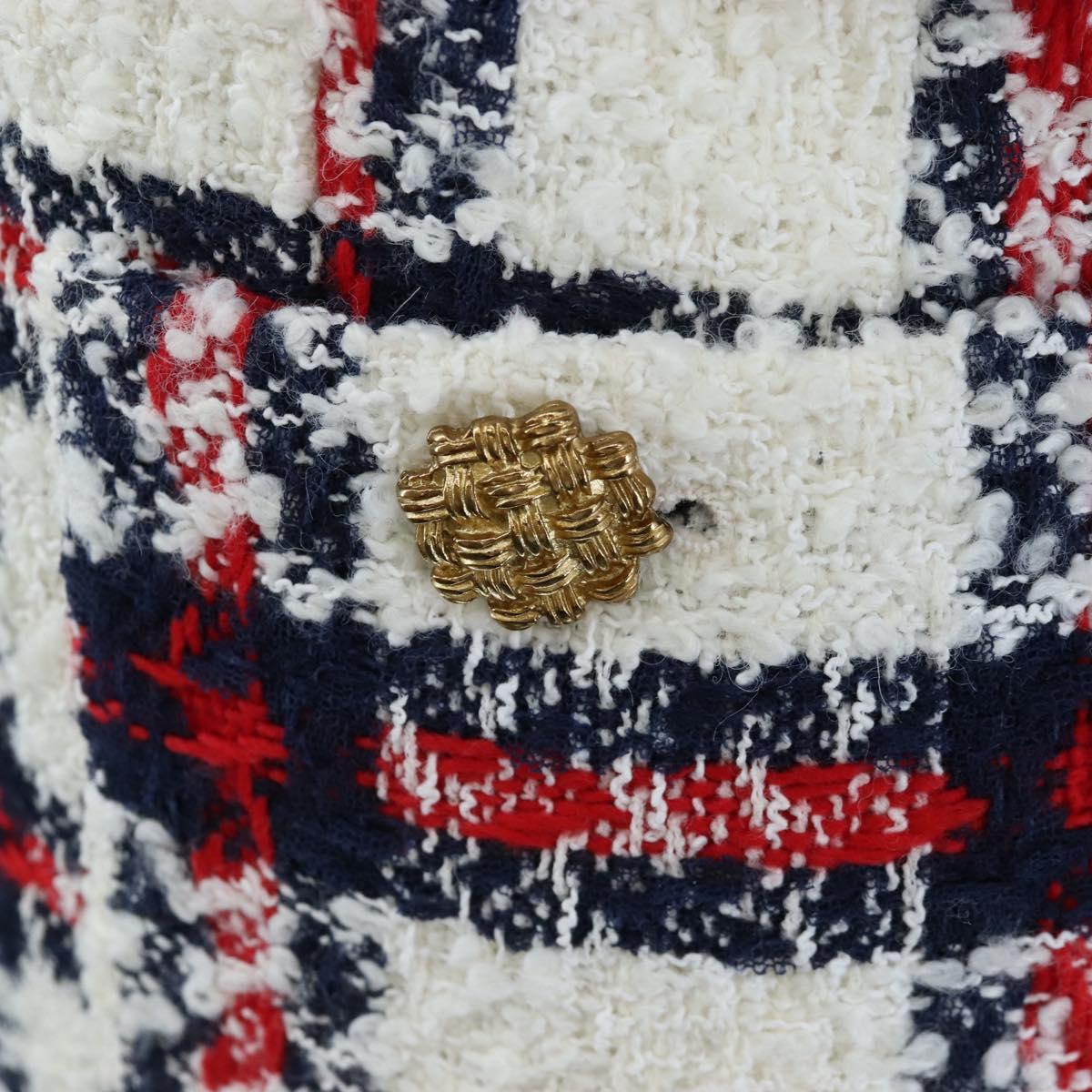 GUCCI Jacket Tweed 38 White Auth 208052M