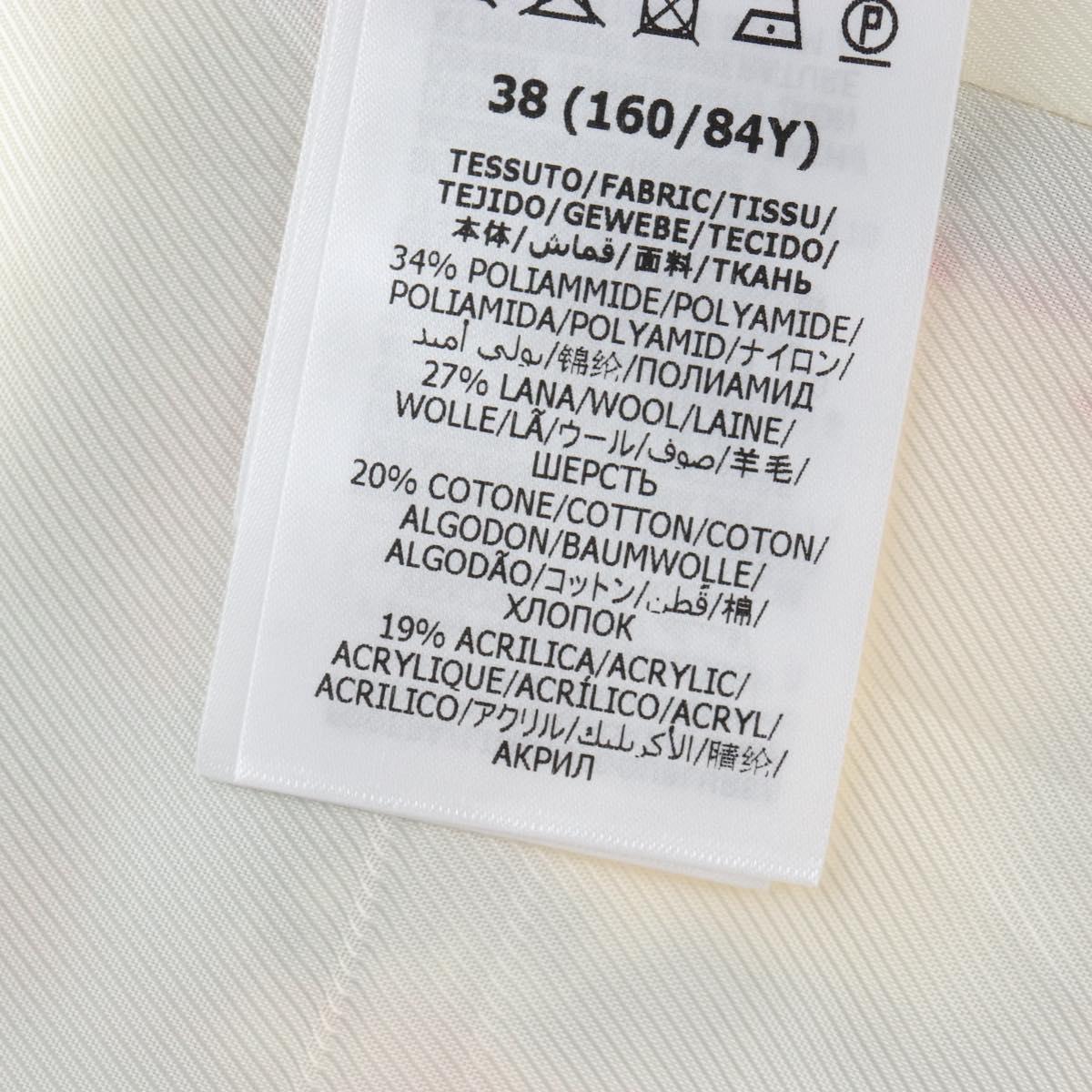 GUCCI Jacket Tweed 38 White Auth 208052M