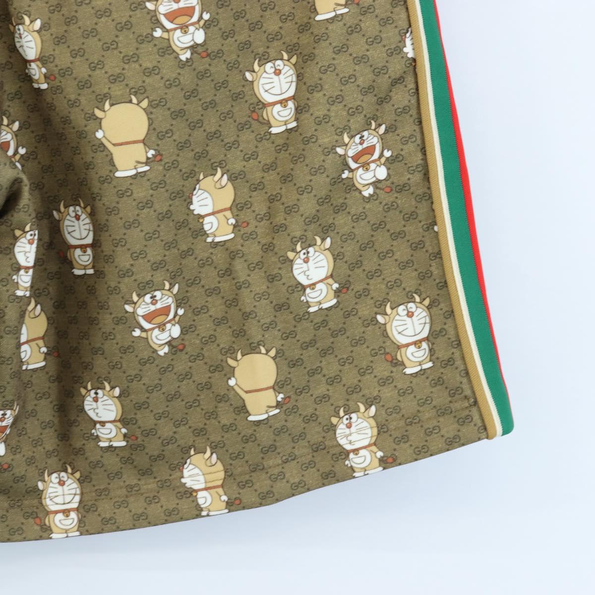 GUCCI Micro GG Canvas Fujiko Pro Pants Polyester L Beige Auth 208053SAM