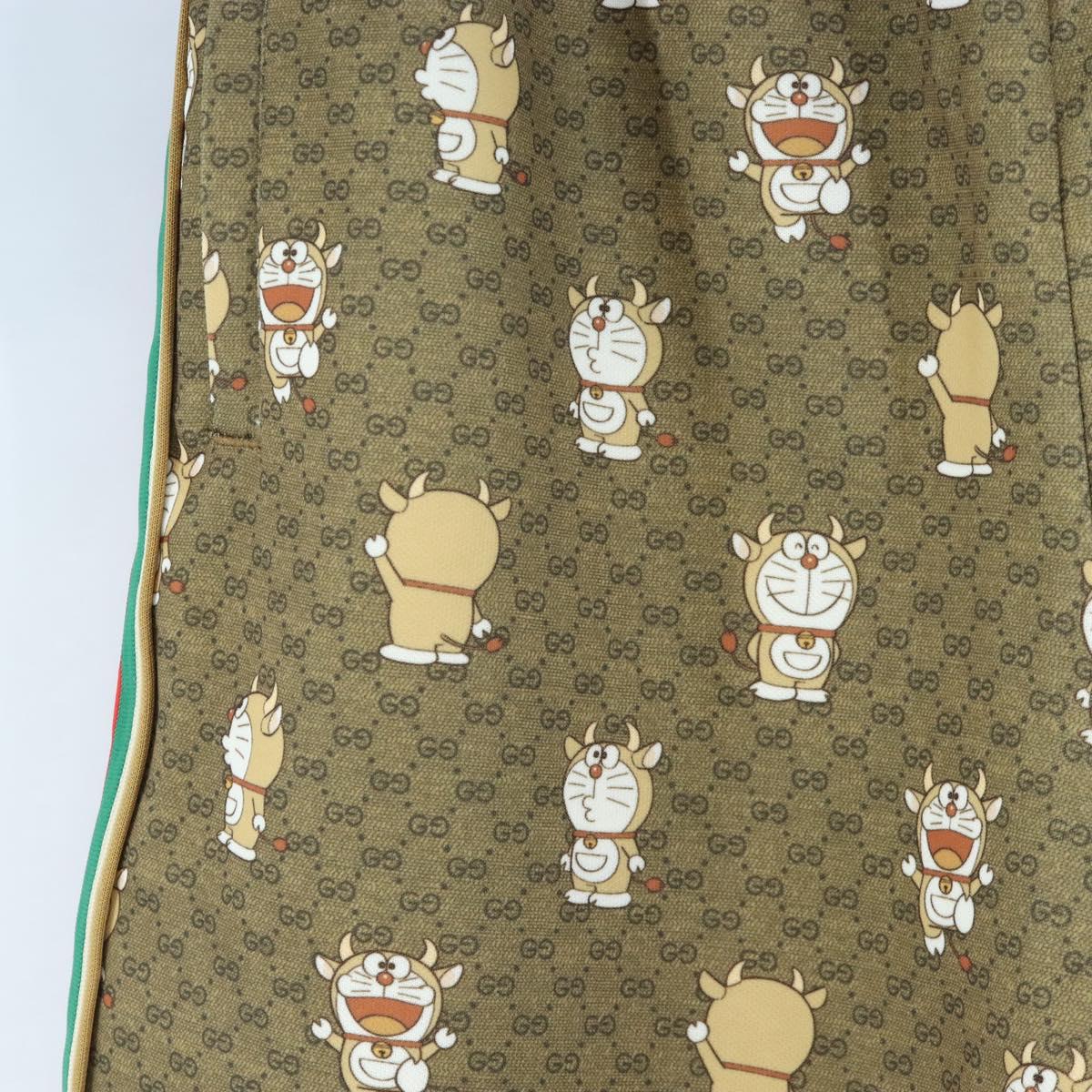 GUCCI Micro GG Canvas Fujiko Pro Pants Polyester L Beige Auth 208053SAM