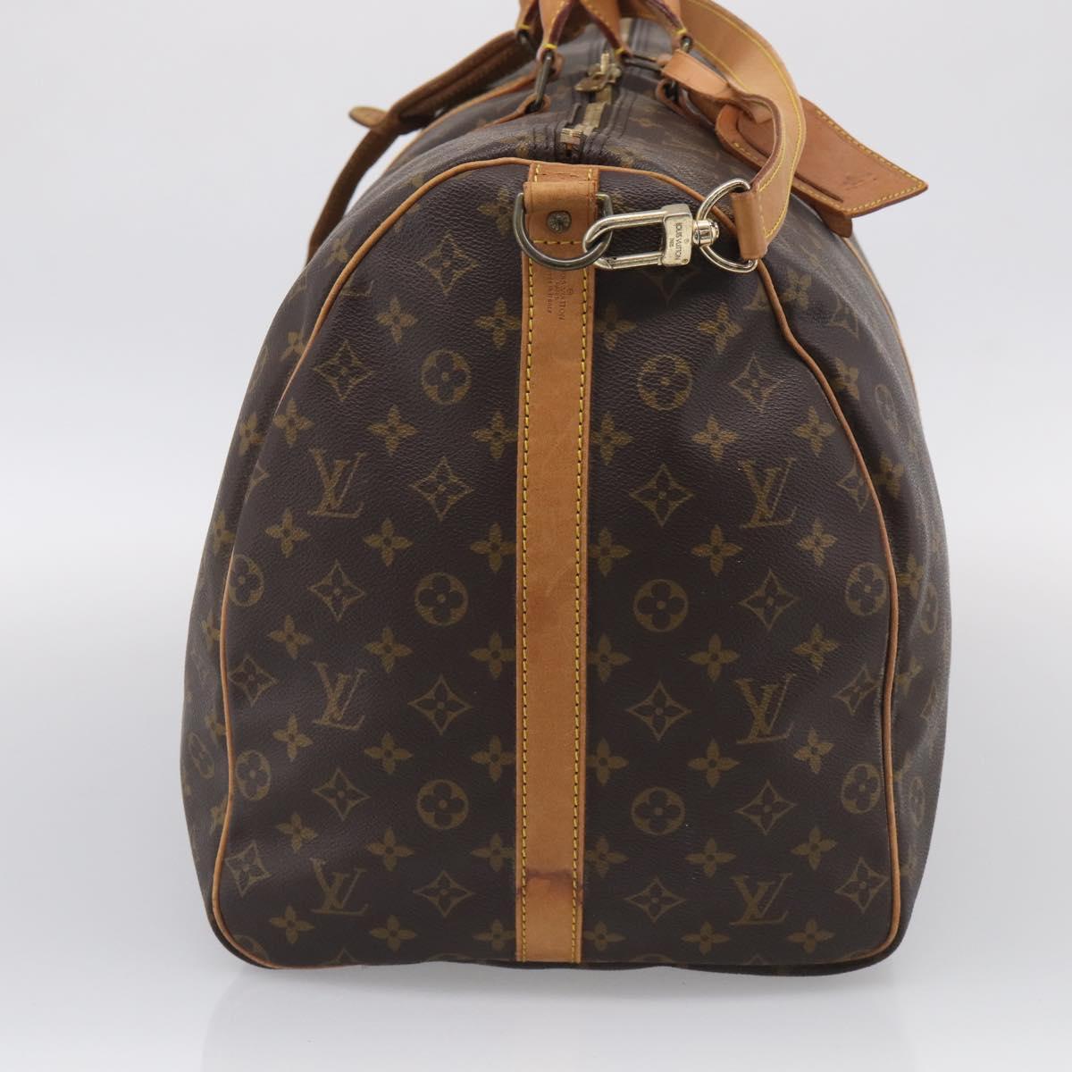 LOUIS VUITTON Monogram Keepall Bandouliere 60 Boston Bag M41412 LV Auth 208069A