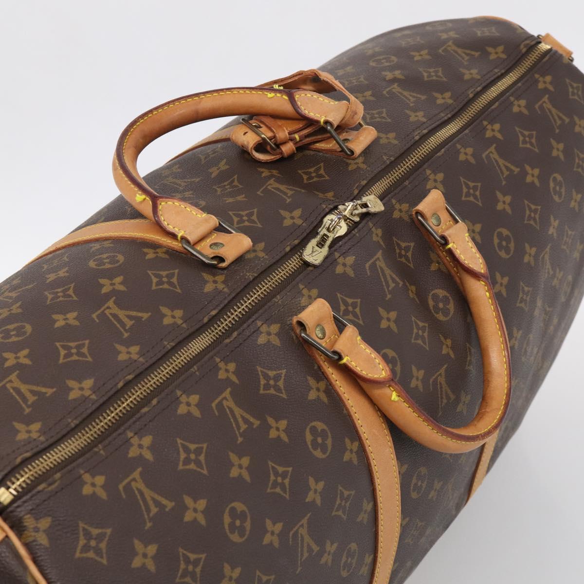 LOUIS VUITTON Monogram Keepall Bandouliere 60 Boston Bag M41412 LV Auth 208069A