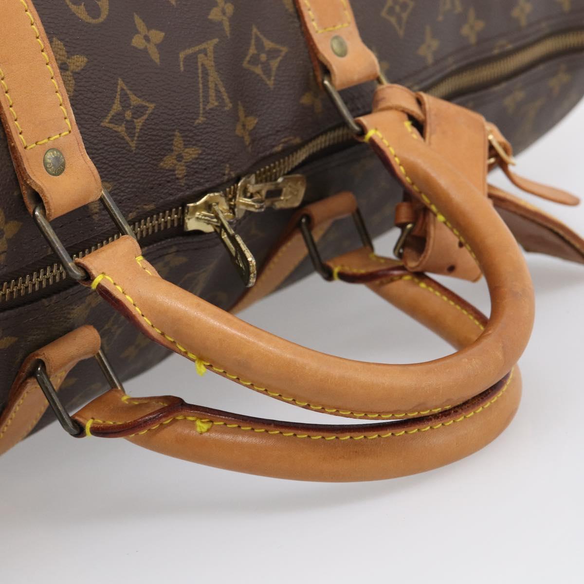 LOUIS VUITTON Monogram Keepall Bandouliere 60 Boston Bag M41412 LV Auth 208069A