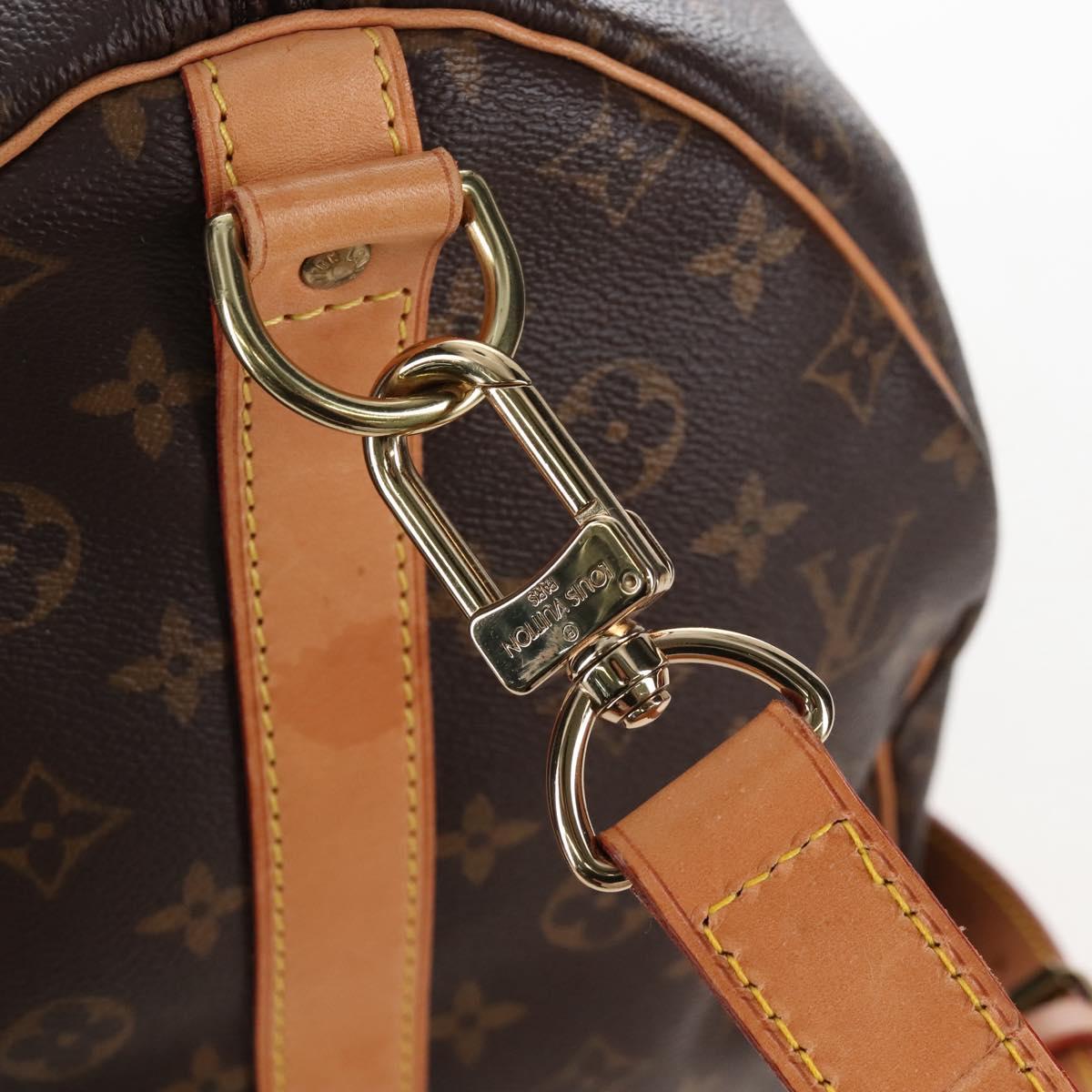 LOUIS VUITTON Monogram Keepall Bandouliere 55 Boston Bag M41414 LV Auth 208070V