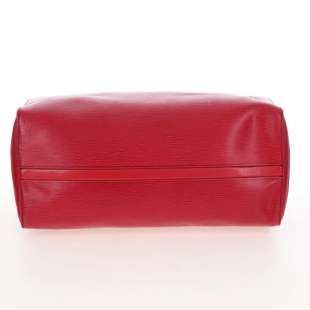 LOUIS VUITTON Epi Speedy 40 Hand Bag Castilian Red M42987 LV Auth 208080V