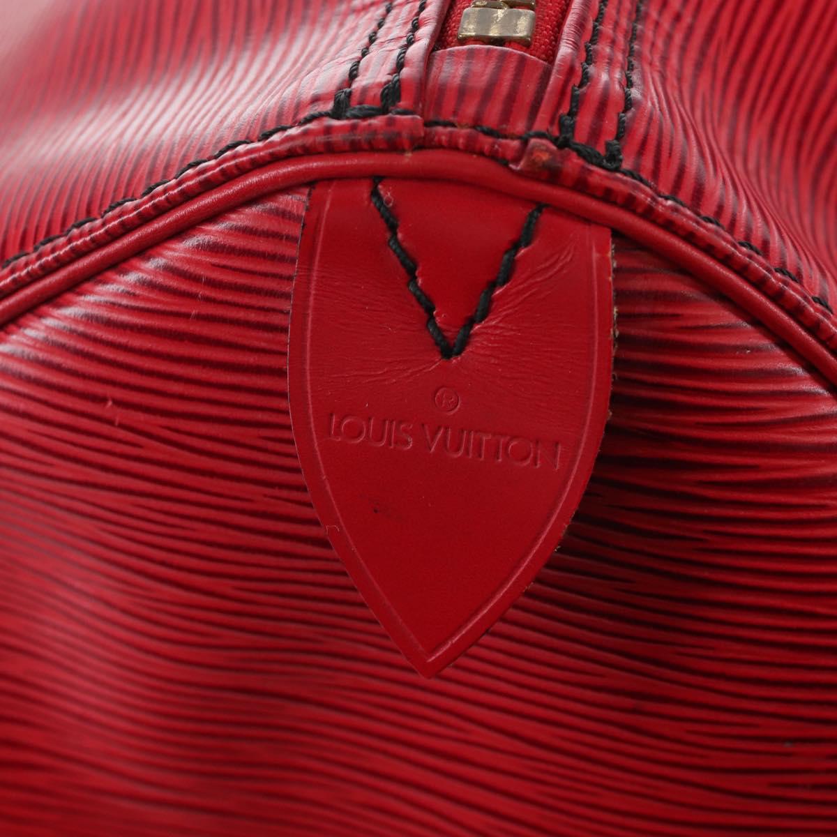 LOUIS VUITTON Epi Speedy 40 Hand Bag Castilian Red M42987 LV Auth 208080V