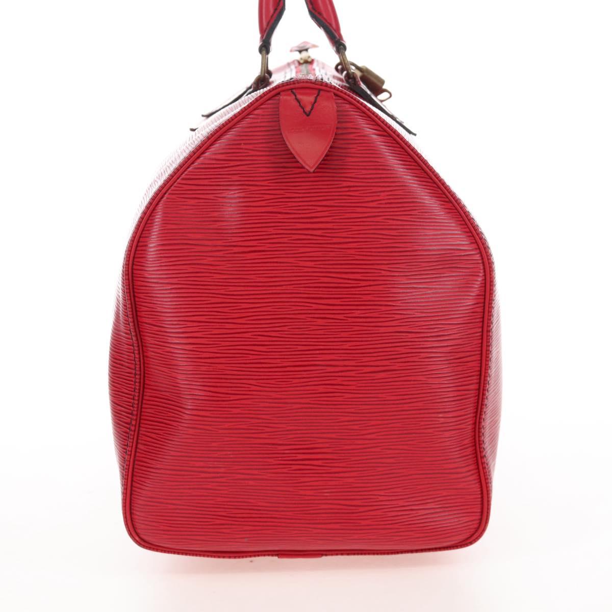 LOUIS VUITTON Epi Speedy 40 Hand Bag Castilian Red M42987 LV Auth 208080V