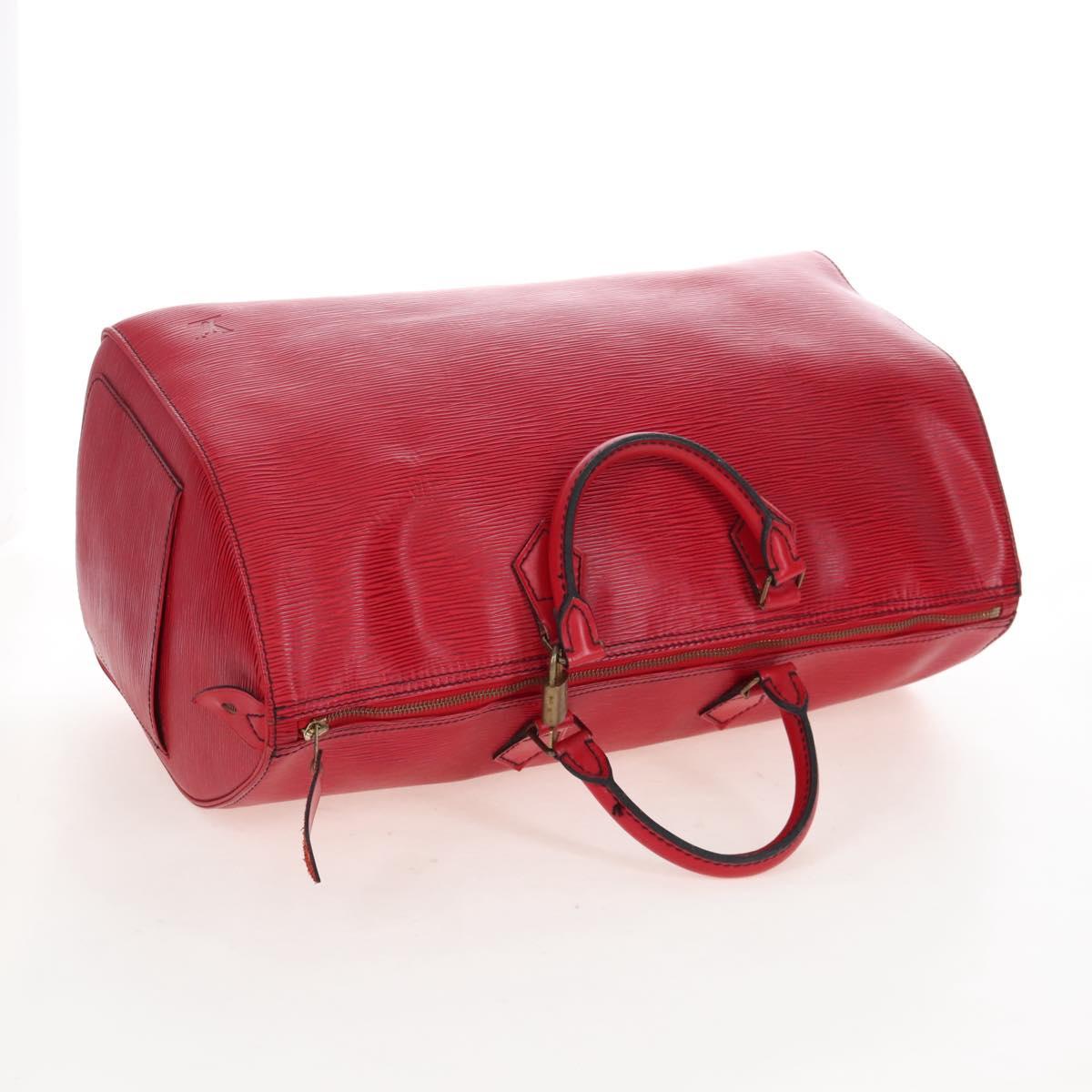 LOUIS VUITTON Epi Speedy 40 Hand Bag Castilian Red M42987 LV Auth 208080V