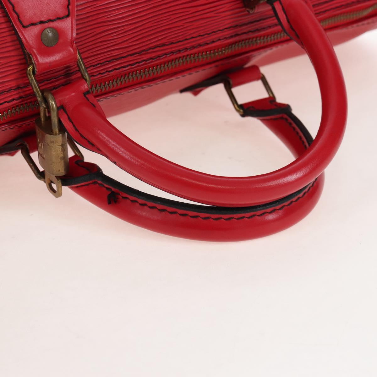 LOUIS VUITTON Epi Speedy 40 Hand Bag Castilian Red M42987 LV Auth 208080V