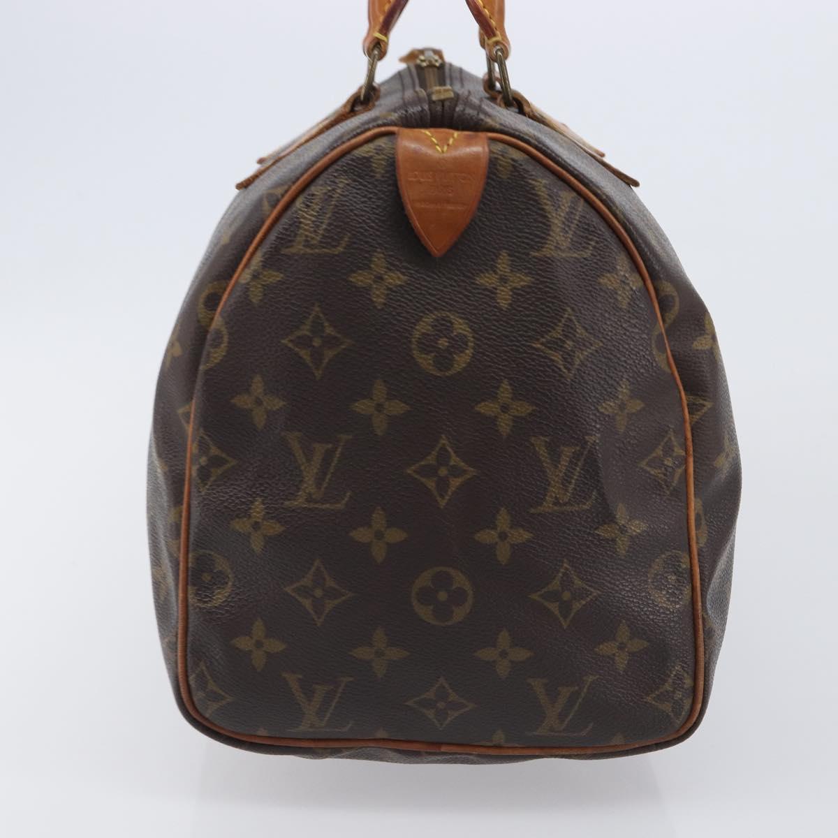 LOUIS VUITTON Monogram Speedy 30 Hand Bag M41526 LV Auth 208094