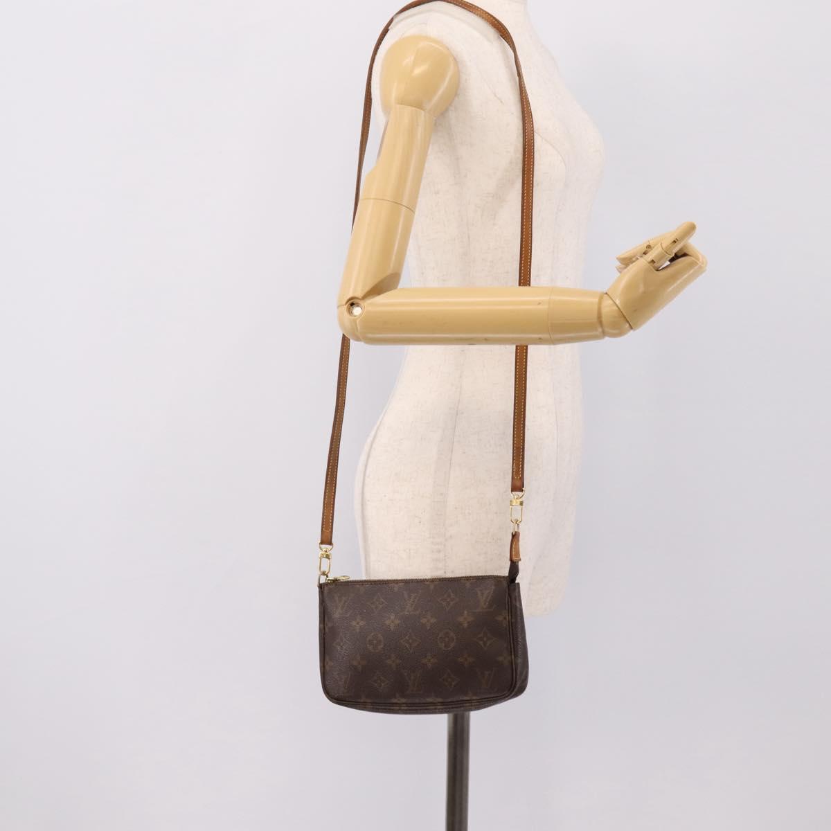 LOUIS VUITTON Monogram Pochette Accessoires Pouch M51980 LV Auth 208095