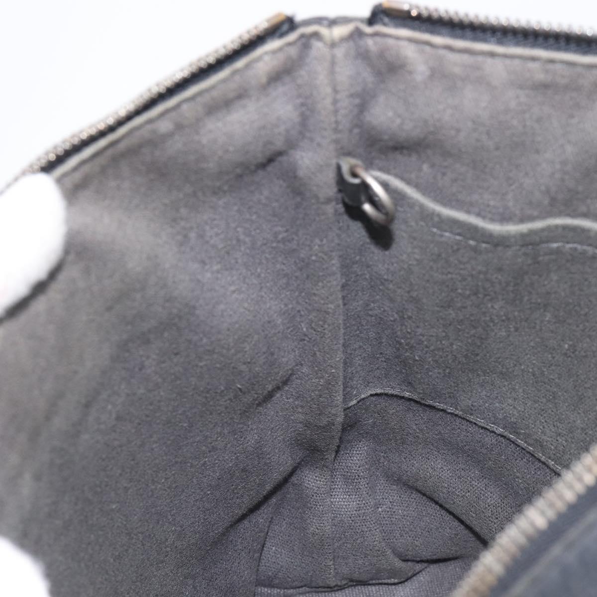 LOUIS VUITTON Utah Shawnee MM Shoulder Bag Leather Gray M94017 LV Auth 208104A