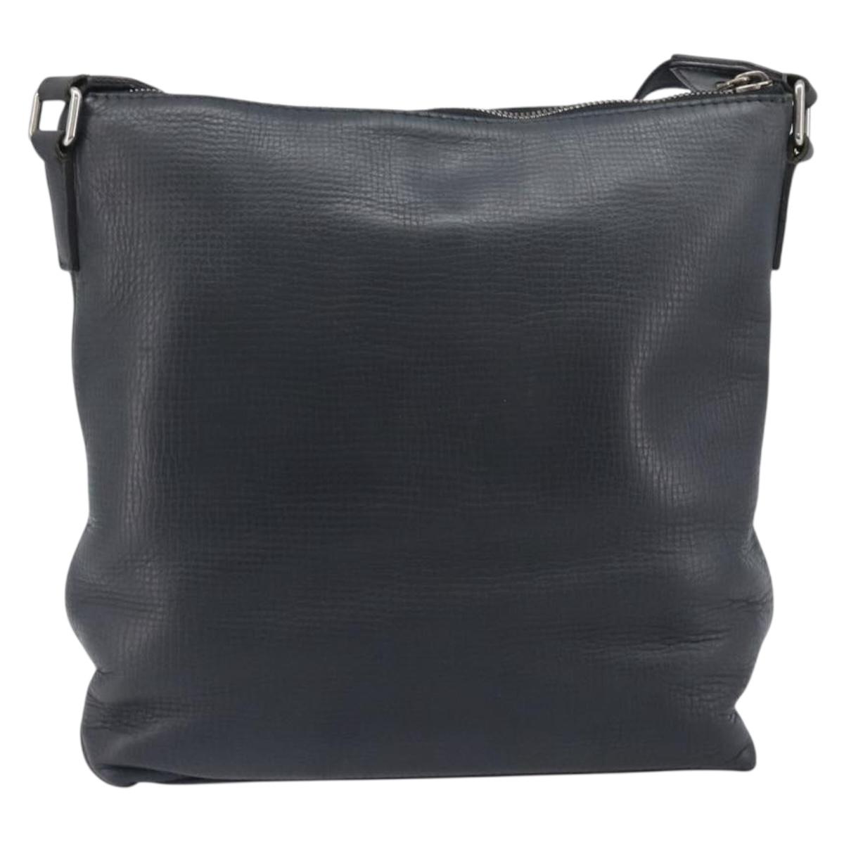 LOUIS VUITTON Utah Shawnee MM Shoulder Bag Leather Gray M94017 LV Auth 208104A