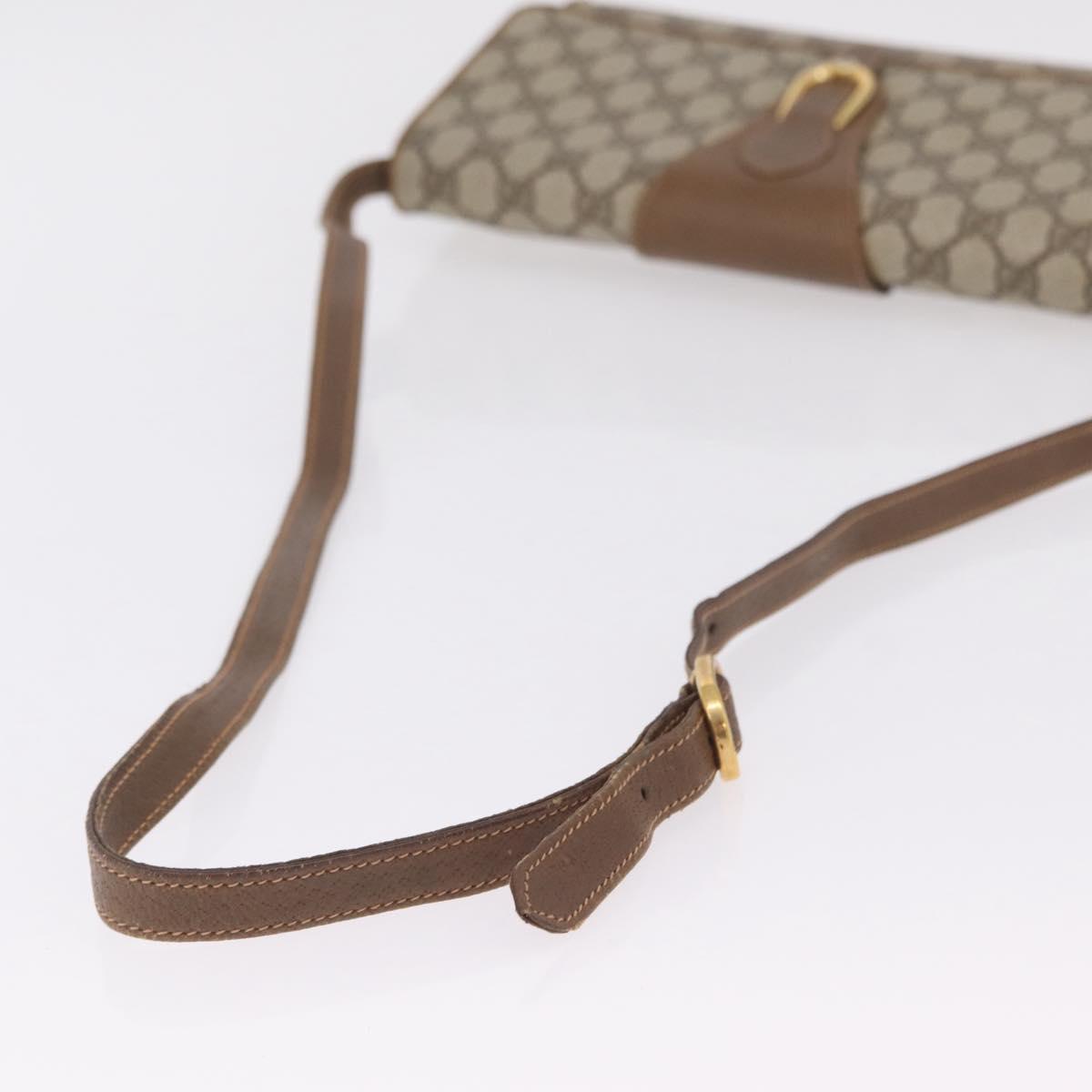 GUCCI GG Supreme Shoulder Bag PVC Beige Gold Tone 94 02 050 Auth 208106