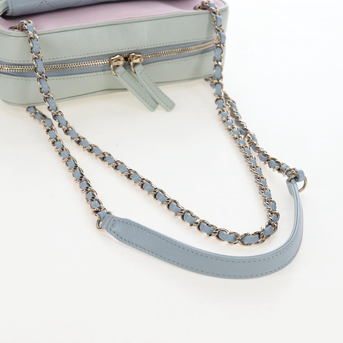 CHANEL Matelasse Chain Shoulder Bag Leather Pink Gold Tone CC Auth 208131SAM