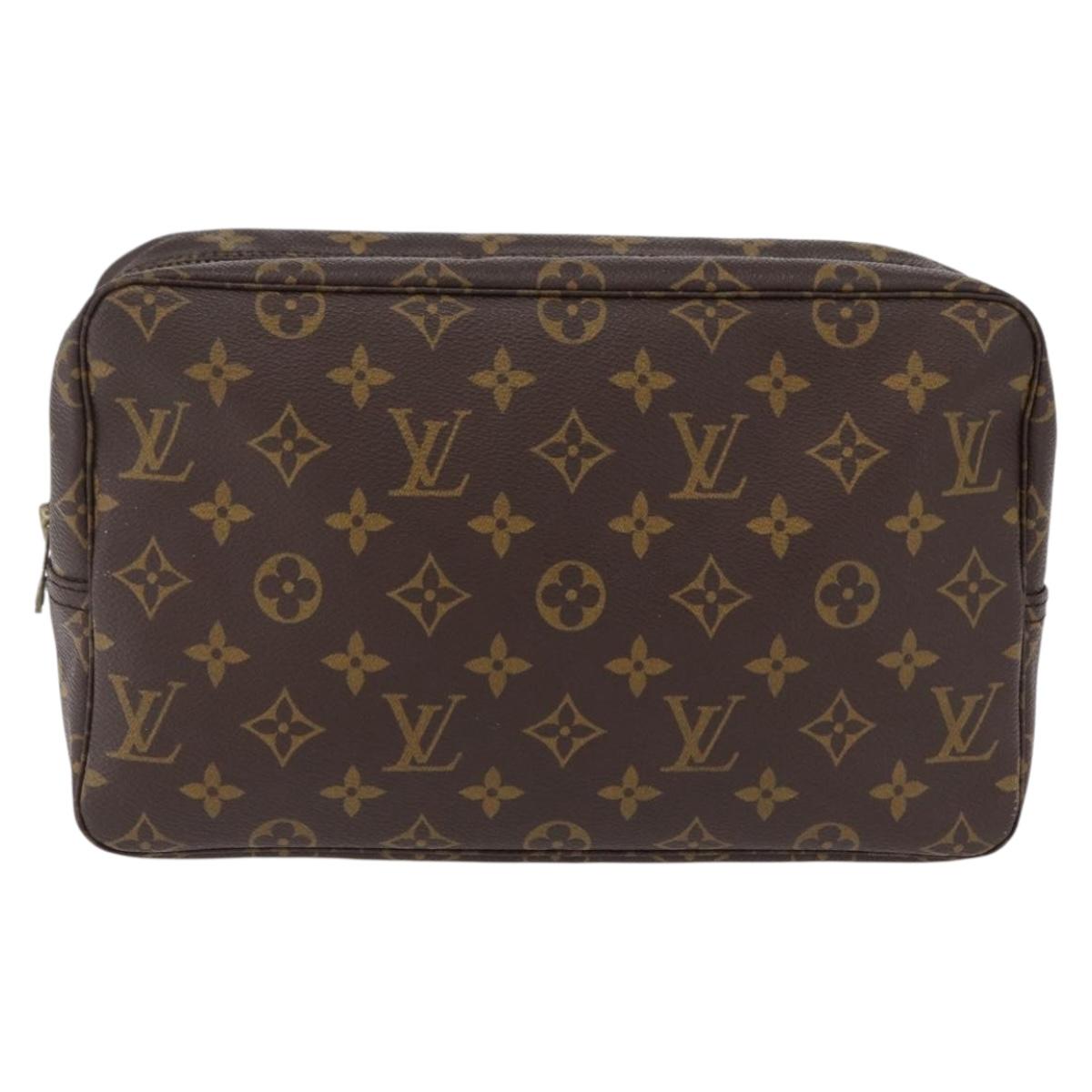 LOUIS VUITTON Monogram Trousse Toilette 28 Clutch Bag M47522 LV Auth 208139A