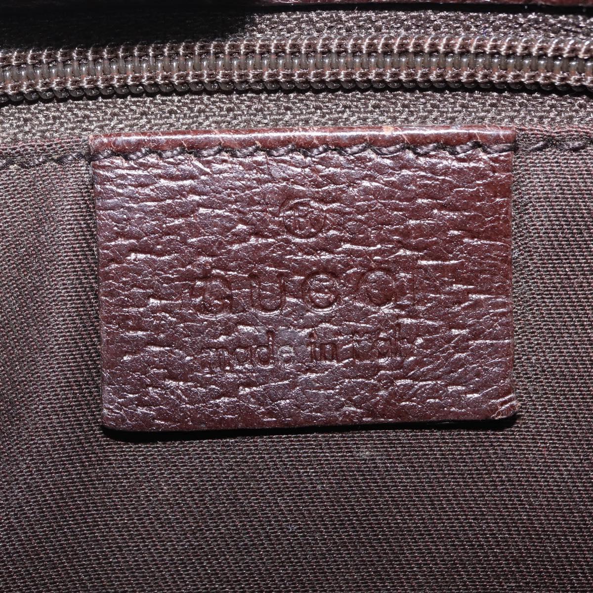 GUCCI GG Canvas Waist Bag Beige Silver 131236 Auth 208149