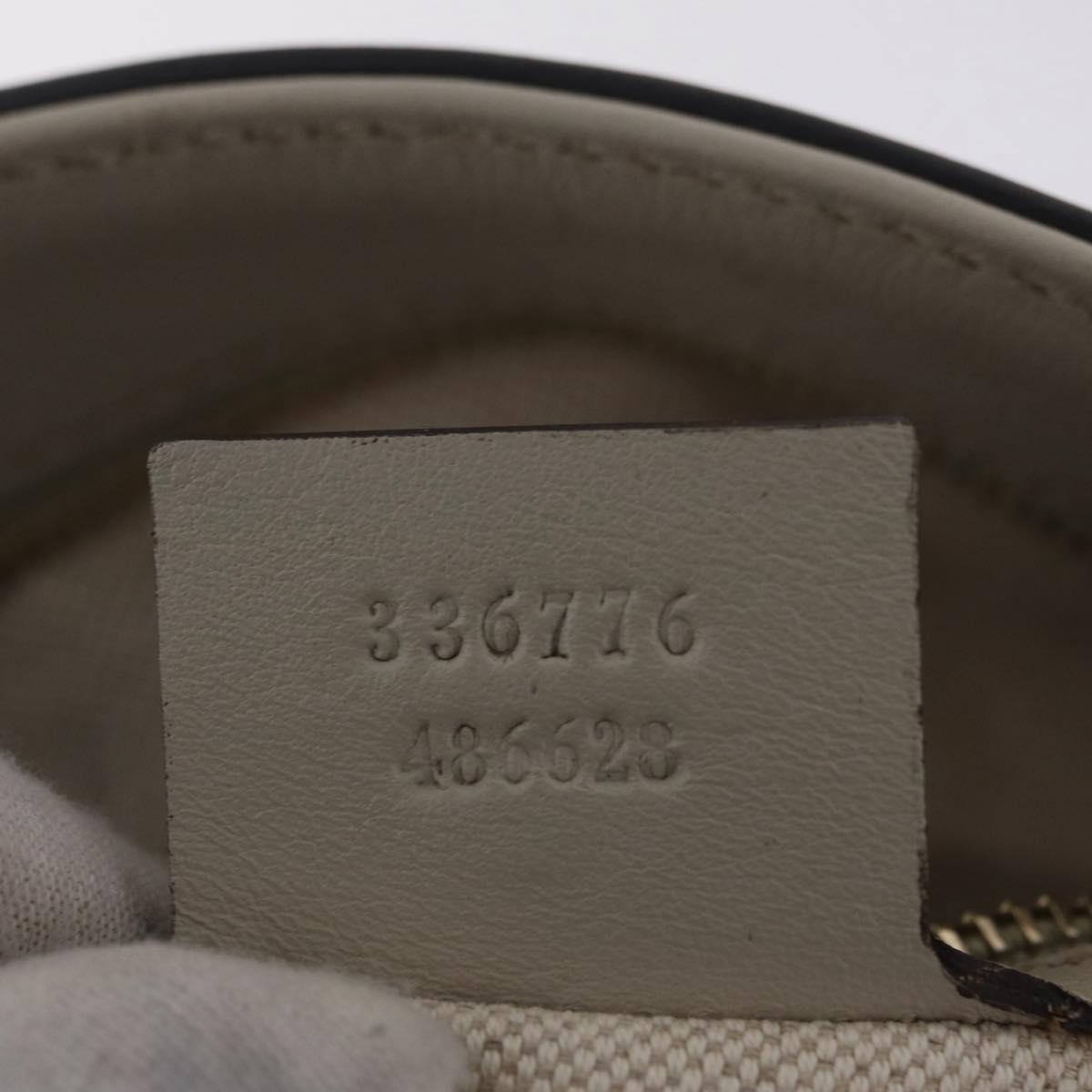 GUCCI Micro Guccissima Tote Bag Leather Ivory Gold Tone 336776 Auth 208163V