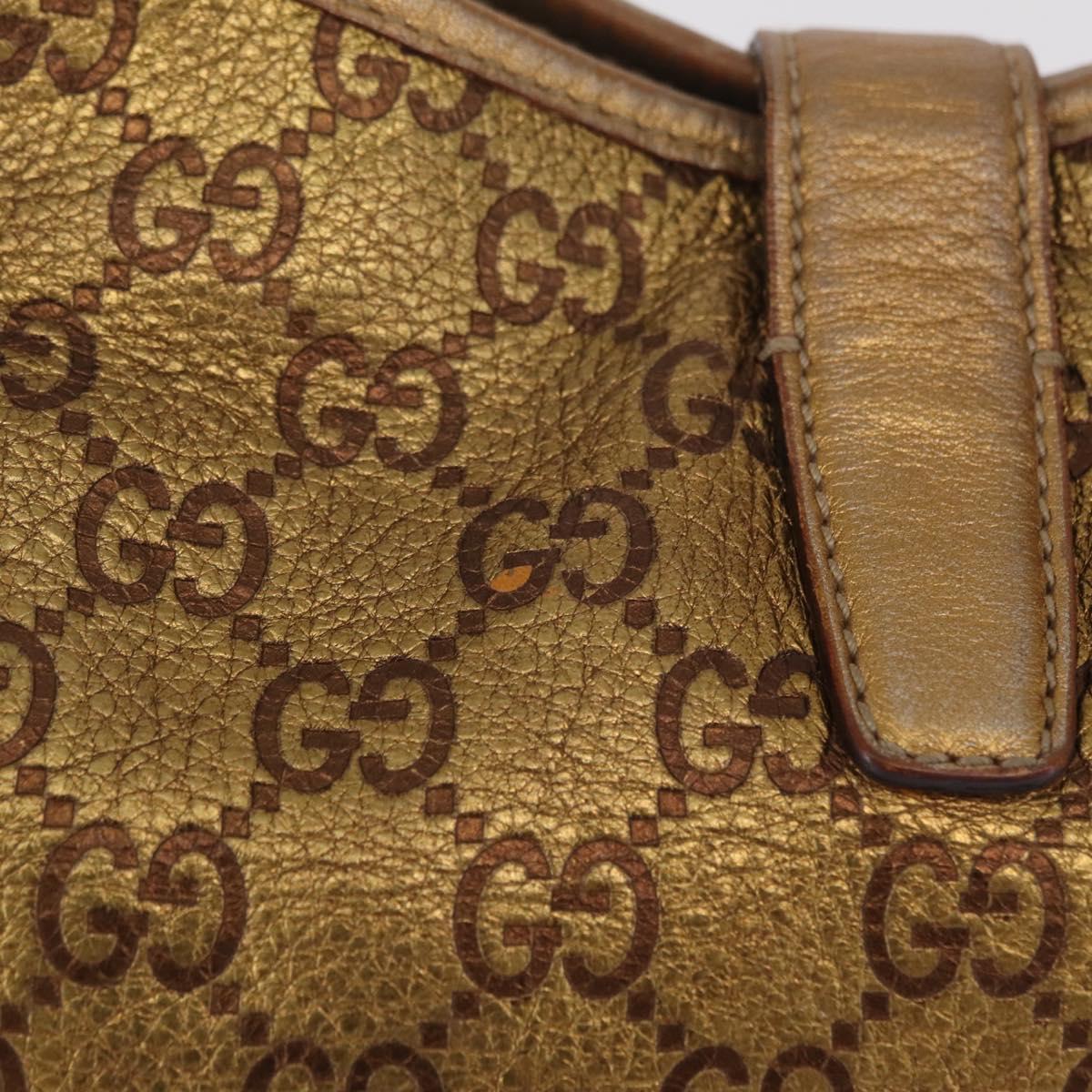GUCCI GuccissimaGG Sherry Line Jackie Shoulder Bag Leather 153029 Auth 208168A