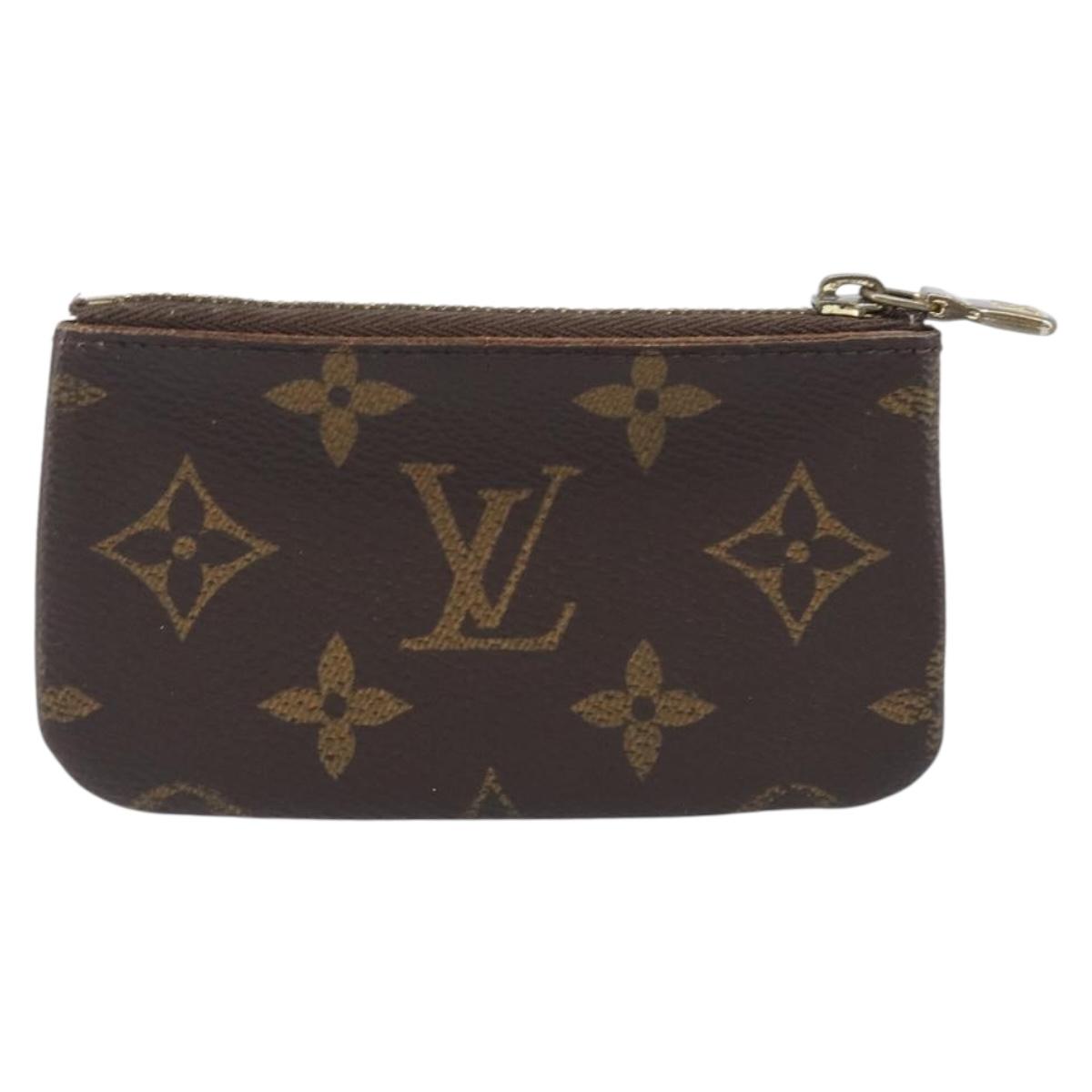 LOUIS VUITTON Monogram Pochette Cles Coin Purse M62650 LV Auth 208177