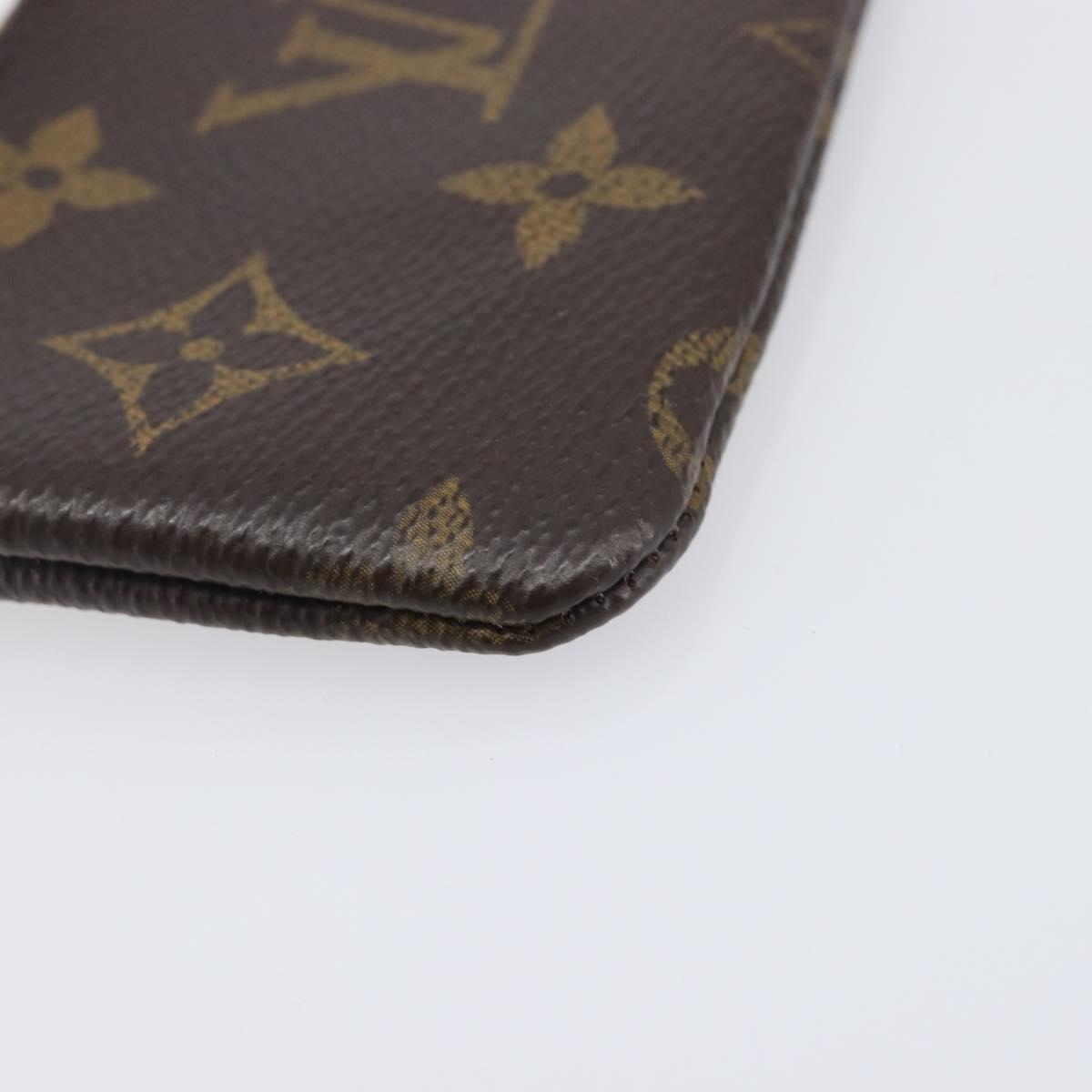 LOUIS VUITTON Monogram Pochette Cles Coin Purse M62650 LV Auth 208177