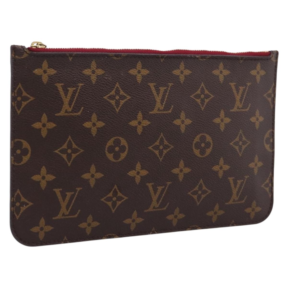 LOUIS VUITTON Monogram Neverfull MM Pouch Accessory Pouch LV Auth 208206